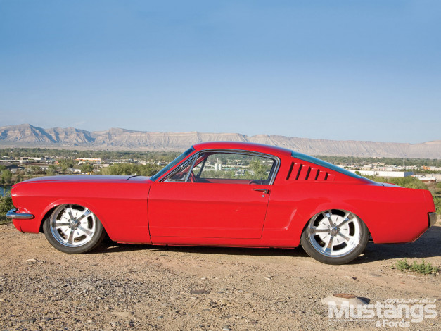 Обои картинки фото 1965, ford, mustang, fastback, автомобили