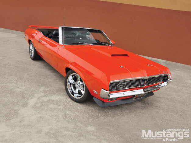 Обои картинки фото 1969, mercury, cougar, xr7, convertible, автомобили