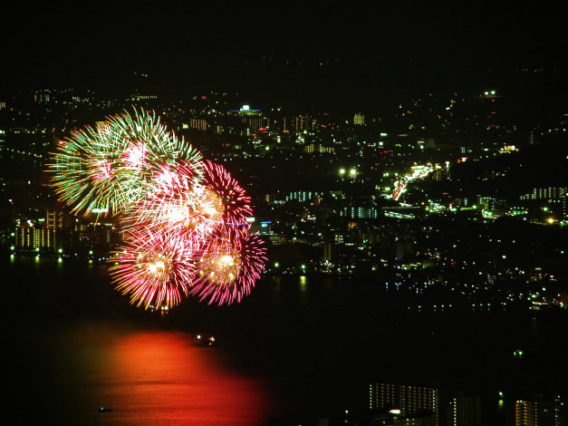 Обои картинки фото разное, салюты, фейерверки