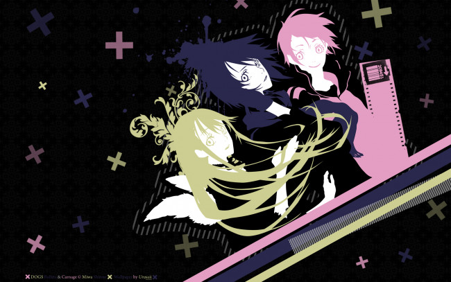 Обои картинки фото аниме, dogs, bullets, carnage
