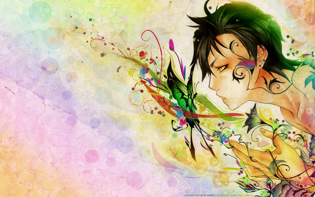 Обои картинки фото аниме, monochrome, factor