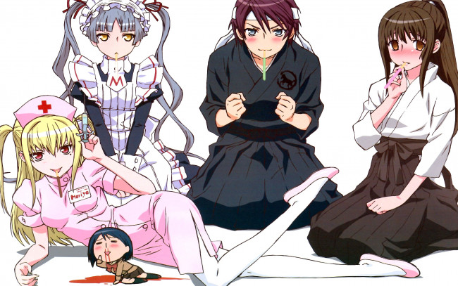 Обои картинки фото maria†holic, аниме, maria holic