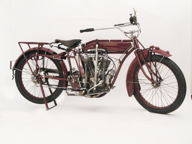 Обои картинки фото 1915, indian, мотоциклы, небо, дом, cover