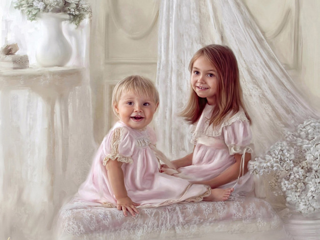 Обои картинки фото рисованные, richard, ramsey, каталина, оталваро, модель, бельё, 1920х1440, catalina, otalvaro