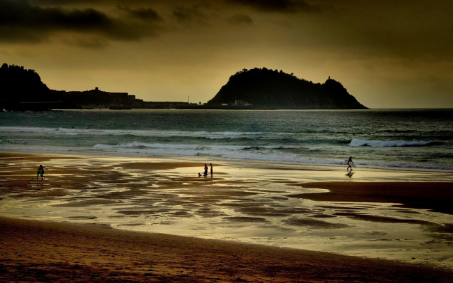 Обои картинки фото природа, побережье, море, пляж, небо