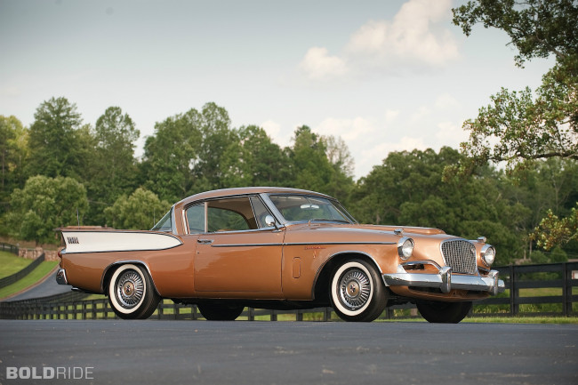 Обои картинки фото автомобили, studebaker, зелень, кусты, car