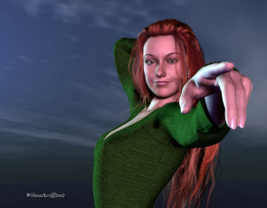 Картинка 3д графика people люди девушка