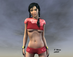 Картинка 3д графика people люди девушка