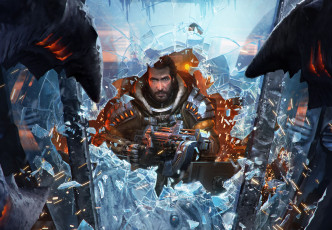 Картинка lost planet видео игры оружие осколки стекло