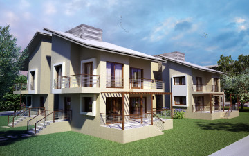 Картинка 3д графика architecture архитектура дом