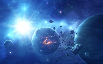 Картинка космос арт планеты