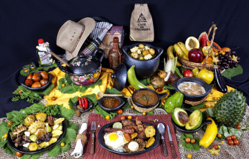 Картинка еда разное блюда колумбия