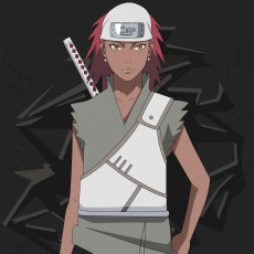 Картинка аниме naruto девушка наруто шиппуден персонаж бандана серьги взгляд