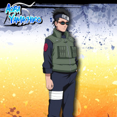 Картинка аниме naruto шиноби тёмные парень шатен очки ямаширо аоба наруто персонаж