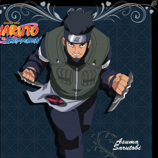 Картинка аниме naruto взгляд персонаж улыбка шиноби мужчина асума сарутоби наркуто