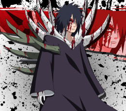 Картинка аниме naruto персонаж взгляд накидка зетцу парень манга обито учиха