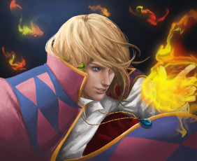 Картинка аниме howl`s+moving+castle кулон демон огонь хаяо миядзаки парень хаул ходячий замок хаула