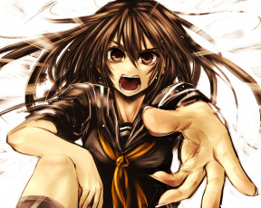 Картинка аниме *unknown+ другое девушка kotoba noriaki арт руки форма кричит