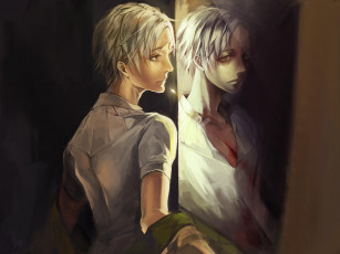 Картинка аниме magi+the+labyrinth+of+magic рана отражение рубашка парень