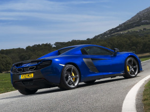 Картинка автомобили mclaren 650s spyder 2014 г синий