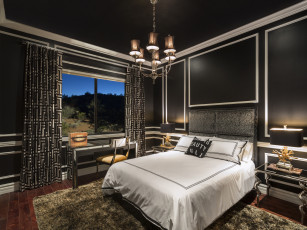 Картинка интерьер спальня кровать