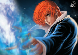 Картинка аниме -halloween+&+magic парень iori yagami магия