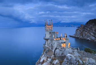 обоя ласточкино гнездо,  крым, города, ласточкино гнездо , крым, аврорина, скала, Чёрное, море, ласточкино, гнездо