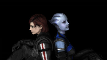 Картинка видео+игры mass+effect+2 существо девушка