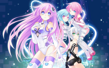 Картинка hyperdimension+neptunia аниме волосы девушки