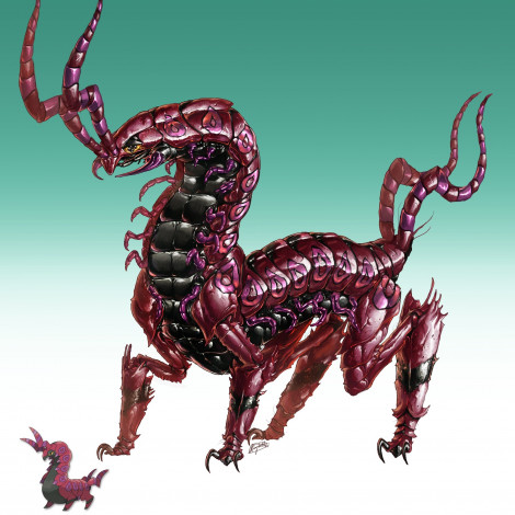 Обои картинки фото аниме, pokemon, арт, покемон, насекомое, фон