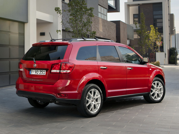 Обои картинки фото автомобили, fiat, красный, 2013г, 345, au-spec, freemont