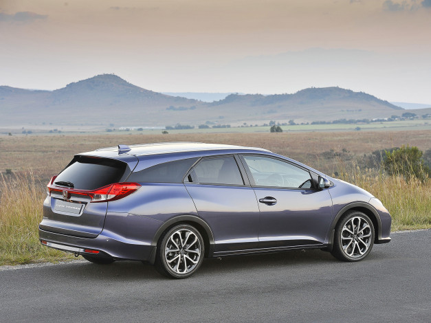 Обои картинки фото автомобили, honda, tourer, civic, 2014г, za-spec