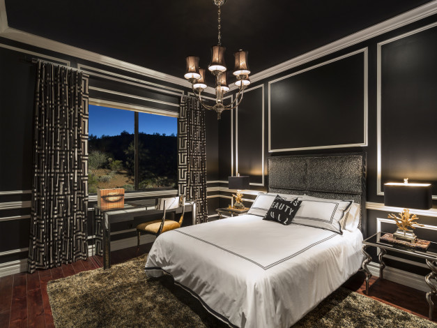 Обои картинки фото интерьер, спальня, кровать