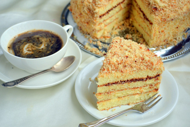 Обои картинки фото еда, торты, кофе, тортик