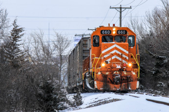 Картинка техника поезда локомотив рельсы состав