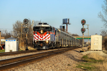 Картинка техника поезда состав локомотив рельсы