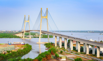 Картинка города -+мосты мост река