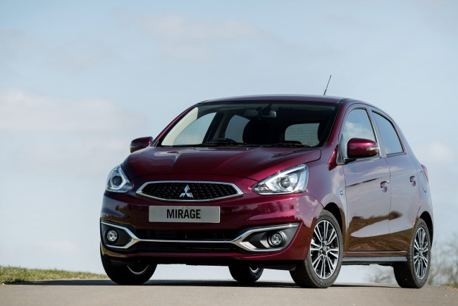 Обои картинки фото автомобили, mitsubishi, mirage, 2016г, uk-spec