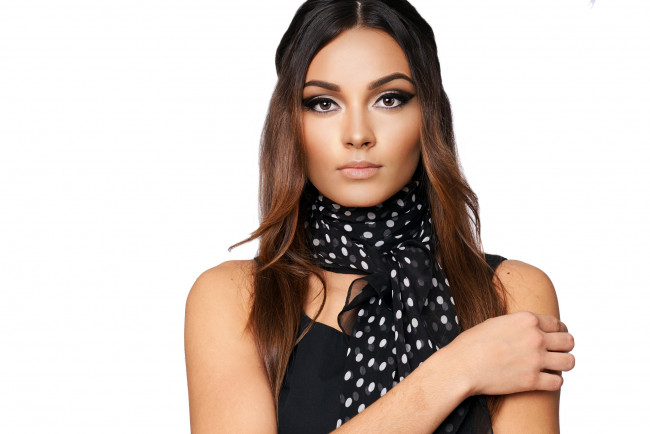 Обои картинки фото девушки, -unsort , брюнетки,  шатенки, взгляд, лицо