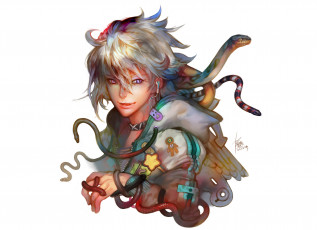 Картинка аниме животные +существа взгляд