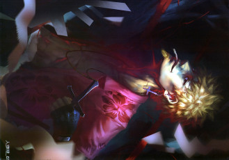 Картинка аниме bakemonogatari парень