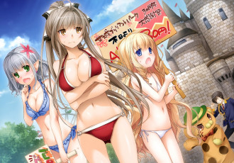 Картинка аниме amagi+brilliant+park девушки
