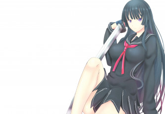 Картинка аниме black+bullet девушка