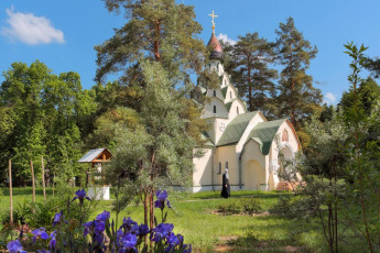 Картинка города -+православные+церкви +монастыри серафимо-знаменский скит природа виктор климкин монахиня храм