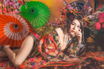 Картинка девушки -unsort+ азиатки азиатка ножки фон стиль лицо взгляд