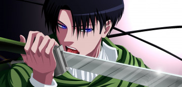 Картинка аниме shingeki+no+kyojin фон взгляд парень