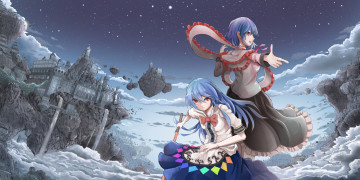 Картинка аниме touhou фон взгляд девушка