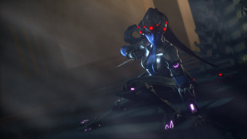 Картинка видео+игры overwatch взгляд девушка фон