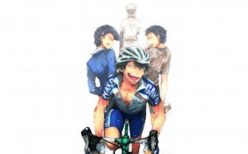 Картинка аниме yowamushi+pedal парни