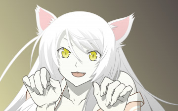 Картинка аниме bakemonogatari фон взгляд девушка